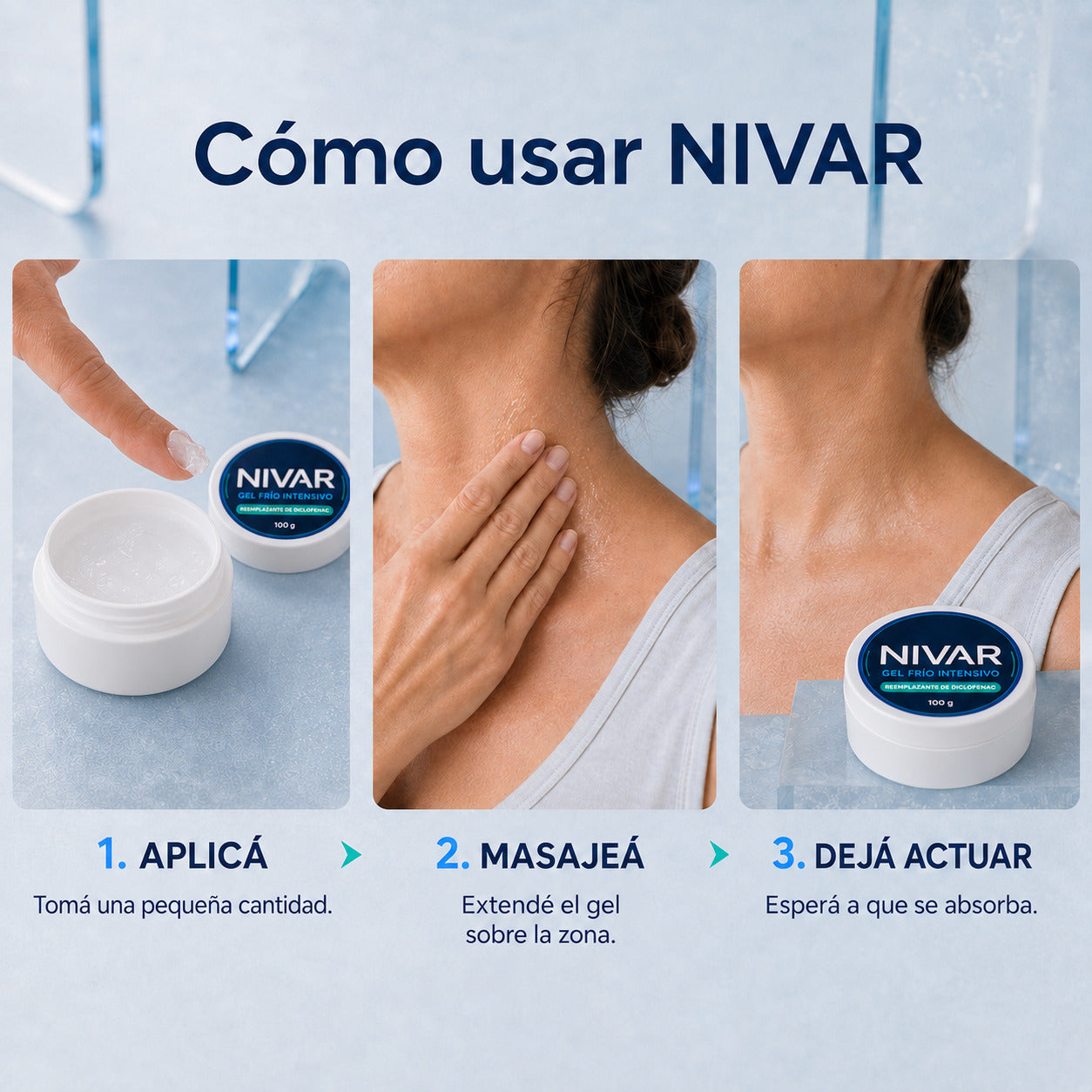 Gel anti dolores corporales NIVAR® Reemplazante Diclofenac 100g