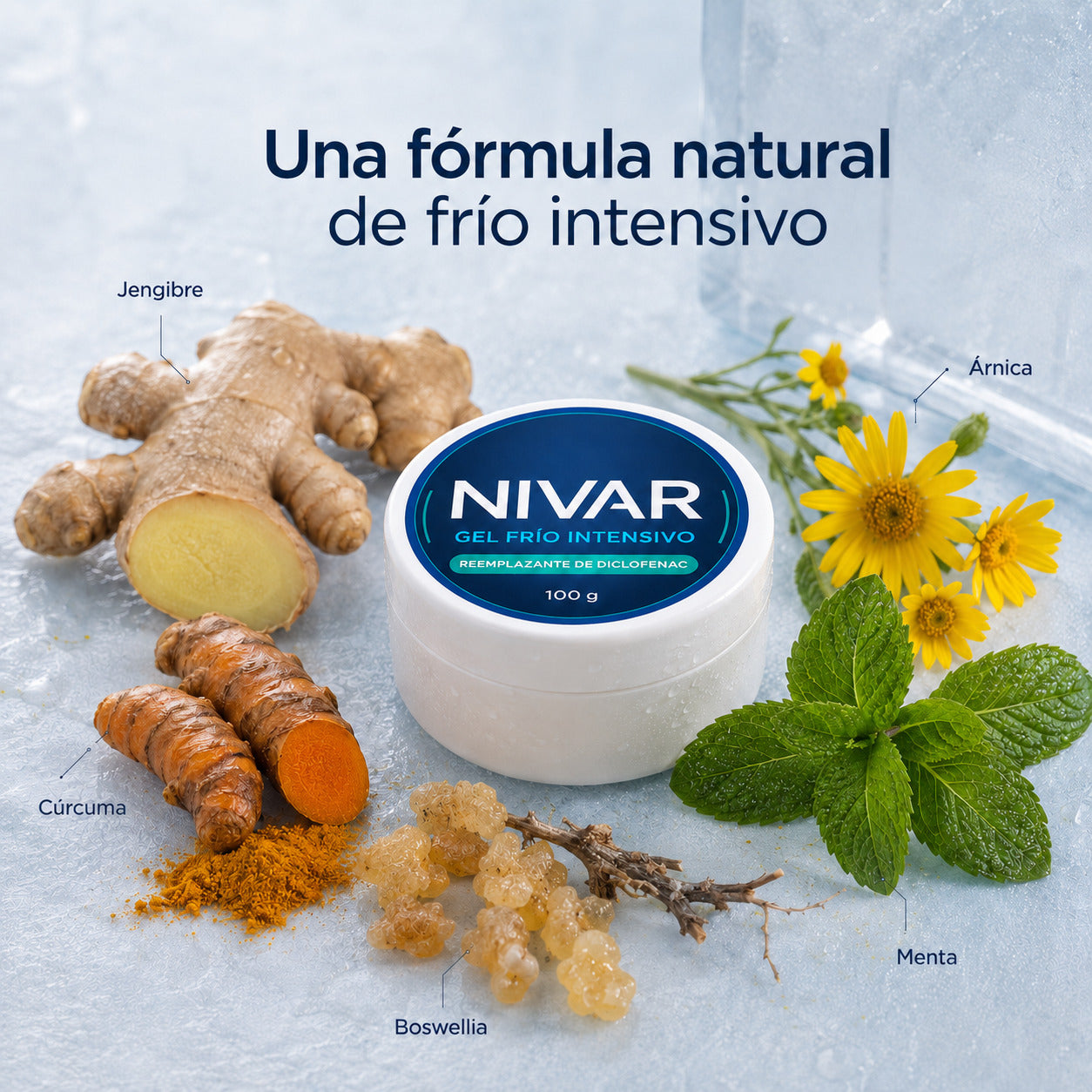 Gel anti dolores corporales NIVAR® Reemplazante Diclofenac 100g
